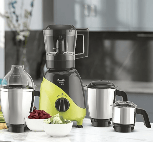 Preethi Peppy Pro MG 247, 750 Watts, 4 Jars - Unique Rapid 10 Chopping Jar, Dual Colour Swish design, Green/Black, 5 Yr Motor Warranty & Lifelong free service - Image 2